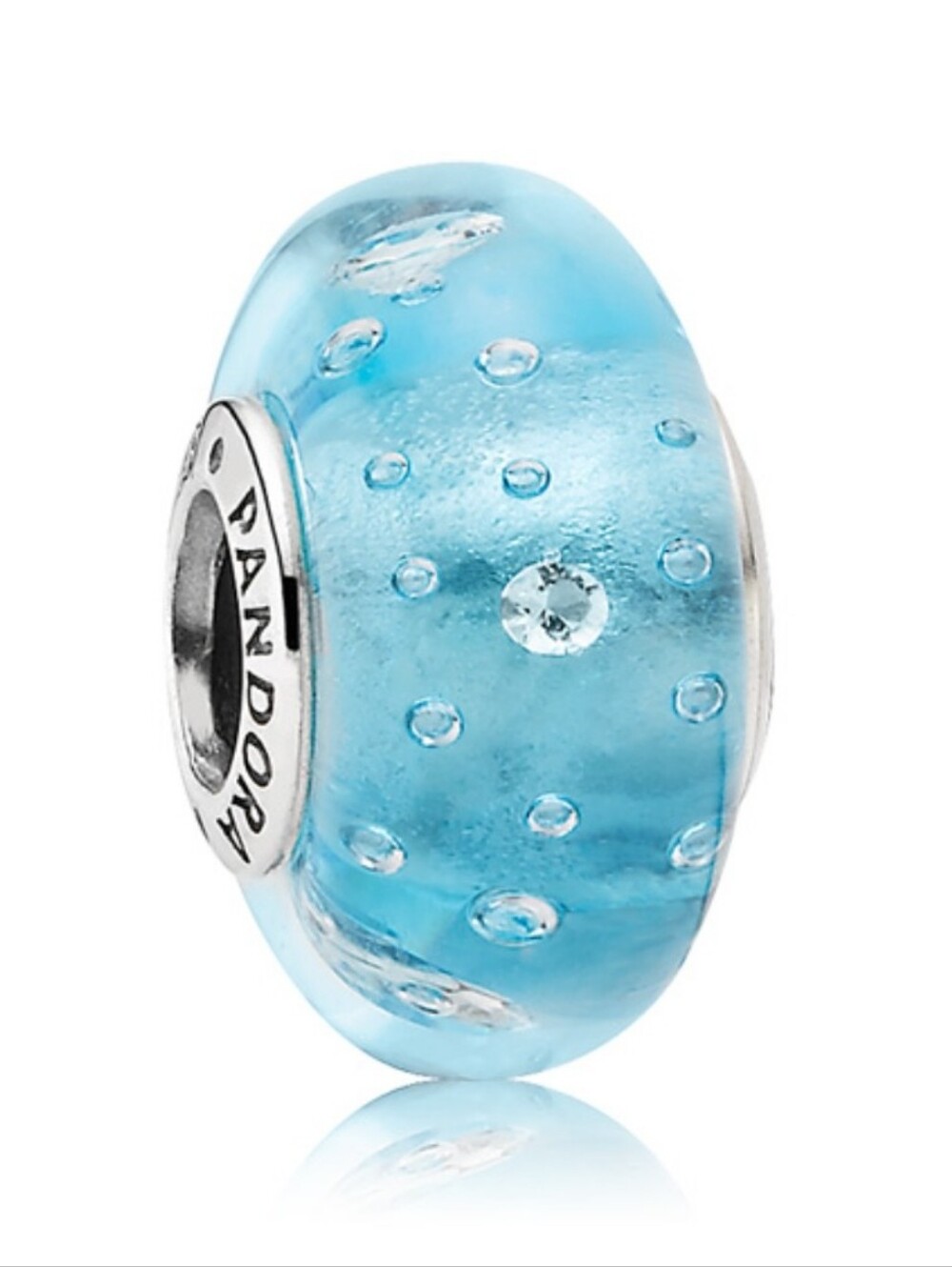 Pandora Effervescence Blue Murano Glass Charm